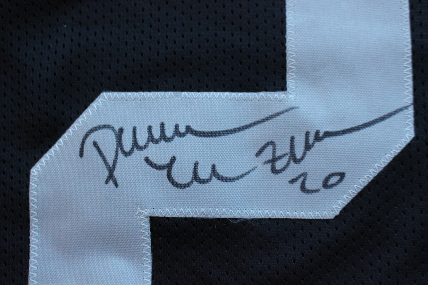 DARREN McFADDEN OAKLAND RAIDERS SIGNED FOOTBALL JERSEY w/MenInBlack Arkansas BAS