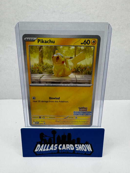 2025 Pokemon - Pikachu (Ilustration Contest 2024 Stamp)  - SVP214