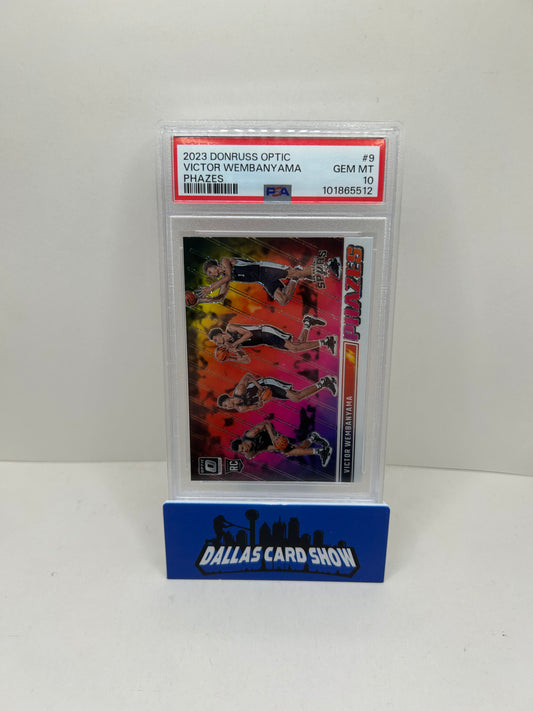 Victor Wembanyama 2023 Donruss Optic Phazes Insert #9 PSA 10 RC SSP Case Hit