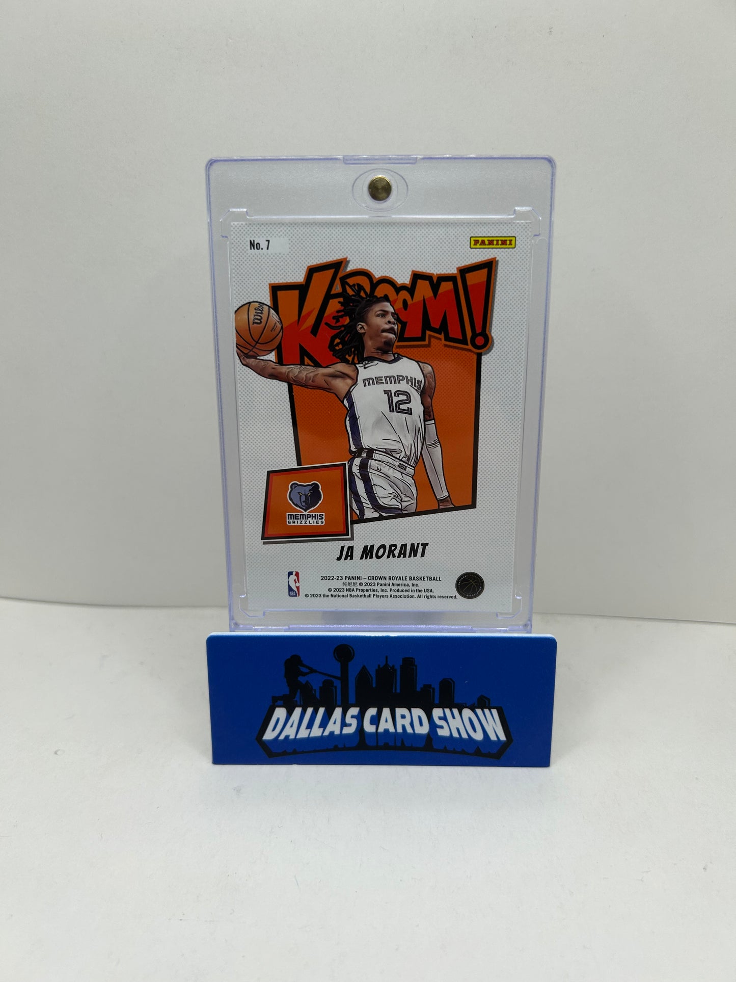 2022-23 Panini Crown Royale Ja Morant #7 Kaboom Case Hit SSP