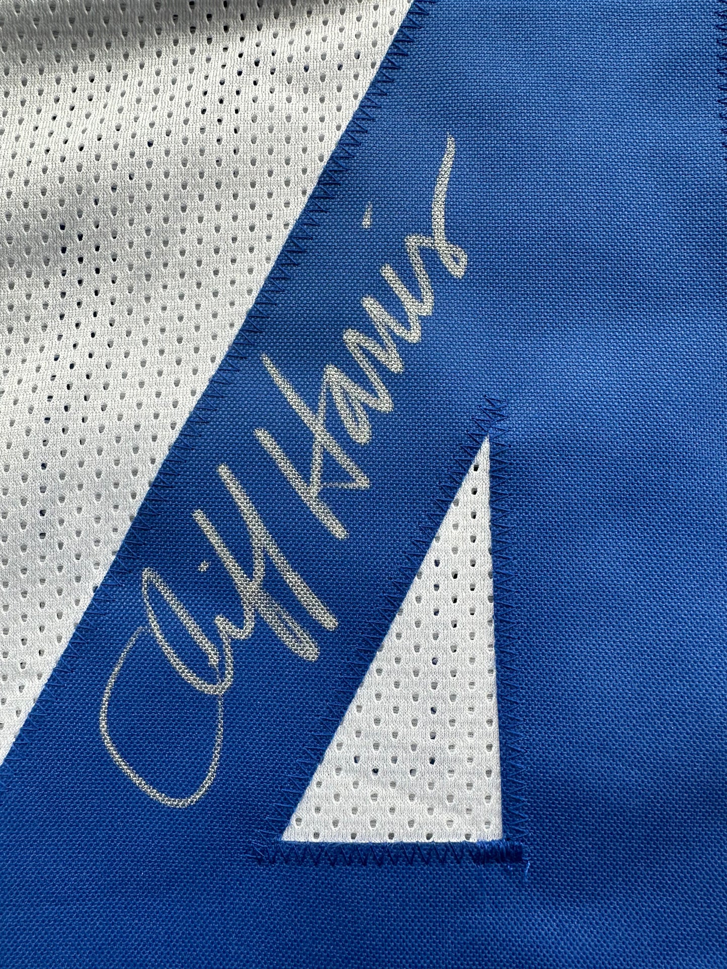 CLIFF HARRIS DALLAS COWBOYS SIGNED Medium WHITE JERSEY BAS COA