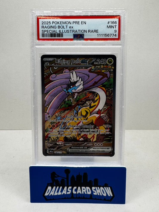 2025 Pokemon - Raging Bolt ex (SIR) PSA 9 - 166/133 PRE