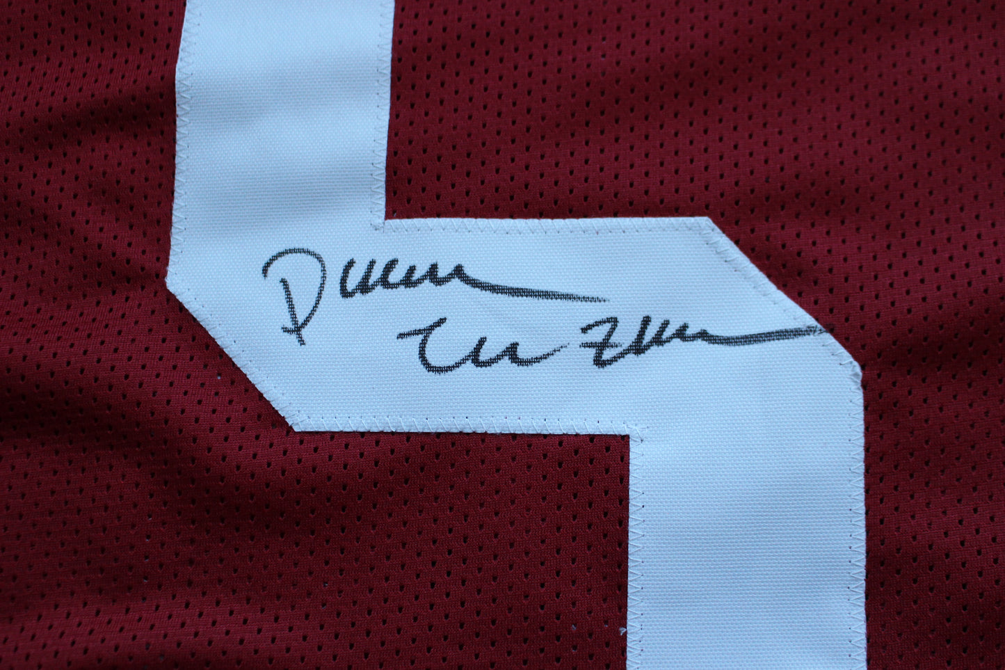 DARREN McFADDEN ARKNASAS RAZORBACKS SIGNED FOOTBALL JERSEY w/INSCs BAS COA