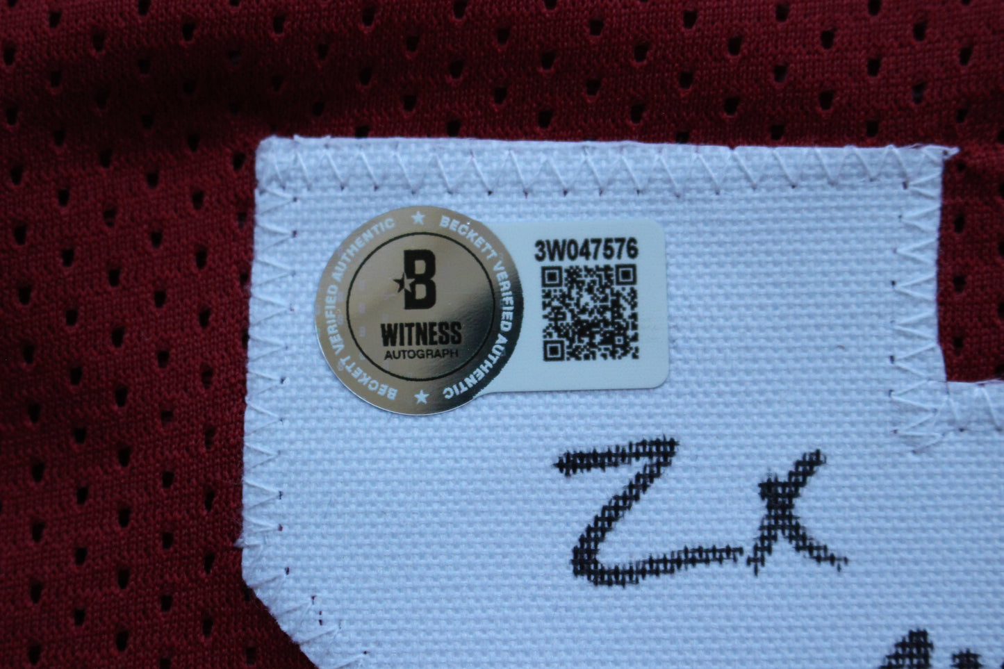 DARREN McFADDEN ARKNASAS RAZORBACKS SIGNED FOOTBALL JERSEY w/INSCs BAS COA