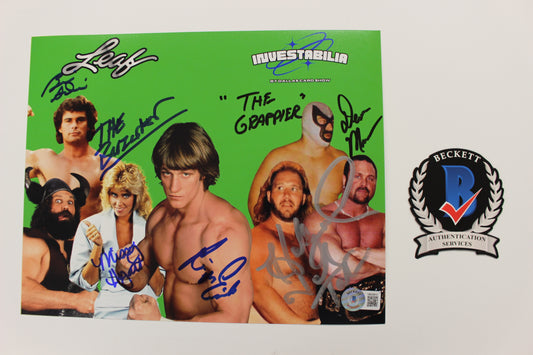 INVESTABILIA by the DALLAS CARD SHOW SIGNED 8x10 Green PHOTO Von Erich +MORE BAS