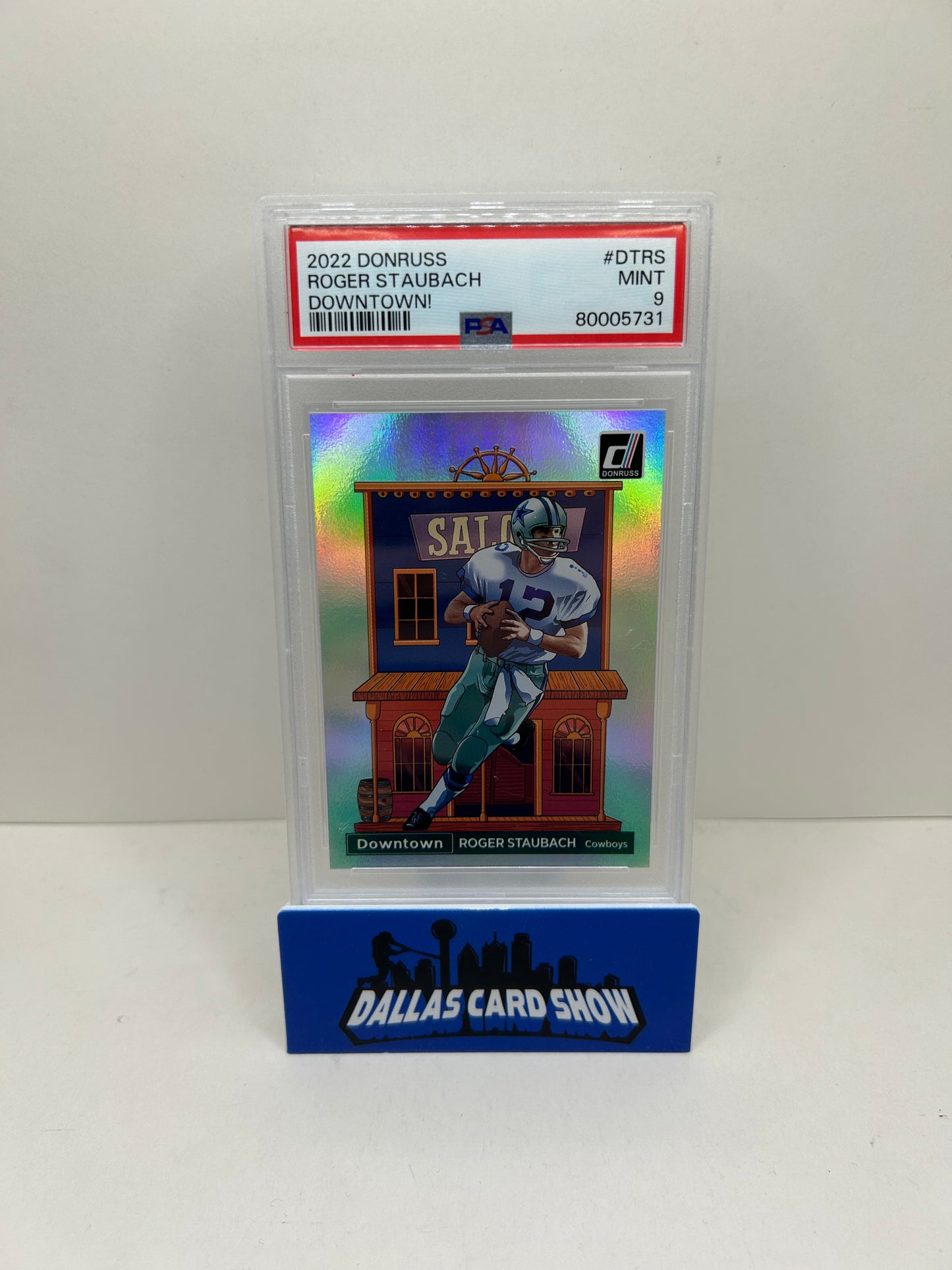 2022 Panini Donruss - Downtown #DTRS Roger Staubach PSA 9