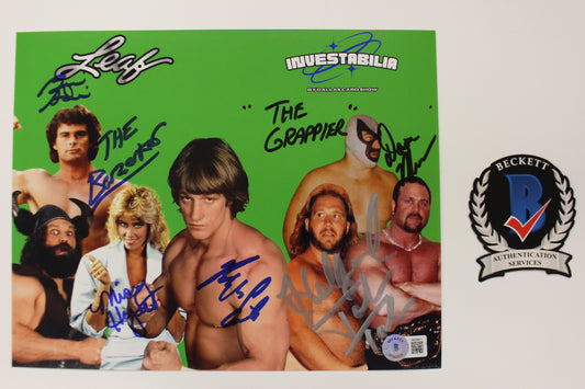 INVESTABILIA by the DALLAS CARD SHOW SIGNED 8x10 Green PHOTO Von Erich +MORE BAS