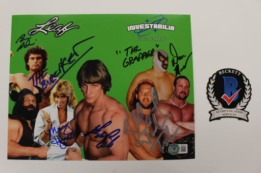INVESTABILIA by the DALLAS CARD SHOW SIGNED 8x10 Green PHOTO Von Erich +MORE BAS