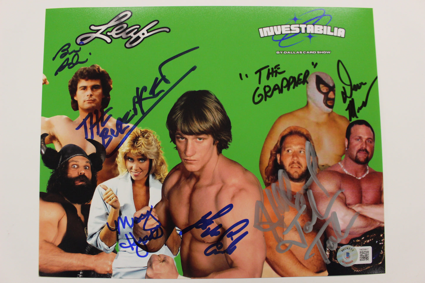 INVESTABILIA by the DALLAS CARD SHOW SIGNED 8x10 Green PHOTO Von Erich +MORE BAS