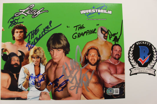 INVESTABILIA by the DALLAS CARD SHOW SIGNED 8x10 Green PHOTO Von Erich +MORE BAS