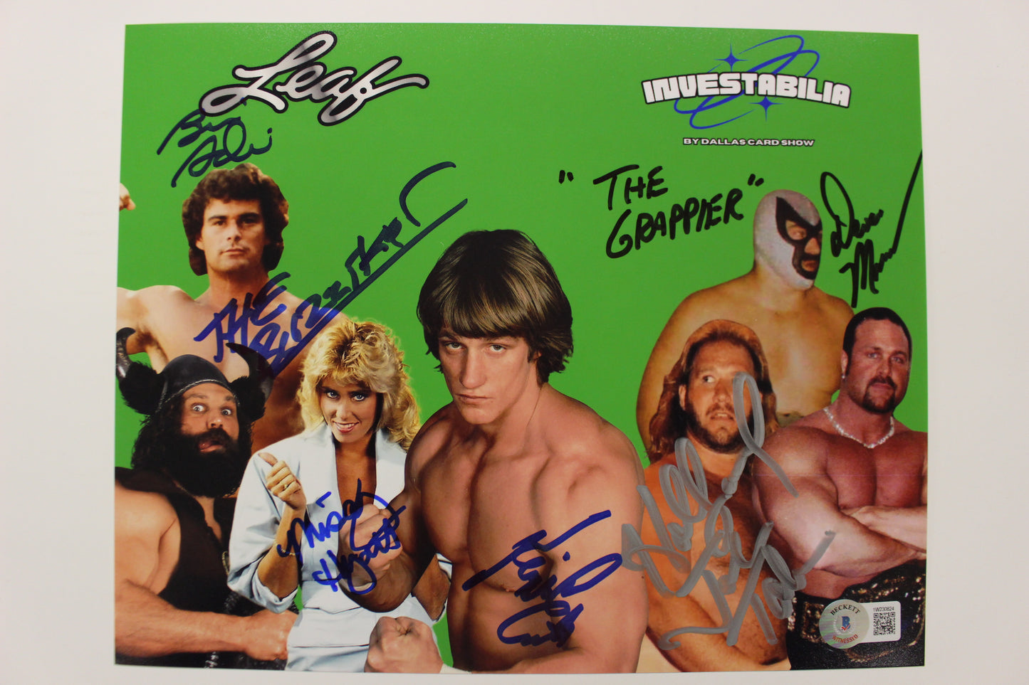 INVESTABILIA by the DALLAS CARD SHOW SIGNED 8x10 Green PHOTO Von Erich +MORE BAS