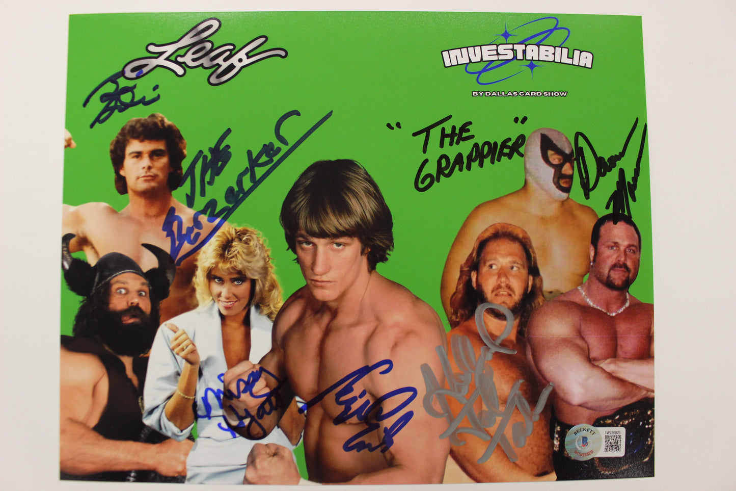 INVESTABILIA by the DALLAS CARD SHOW SIGNED 8x10 Green PHOTO Von Erich +MORE BAS