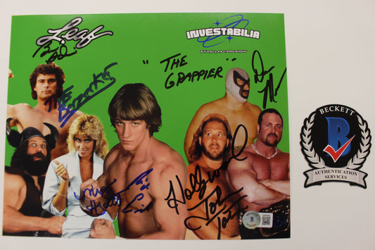 INVESTABILIA by the DALLAS CARD SHOW SIGNED 8x10 Green PHOTO Von Erich +MORE BAS