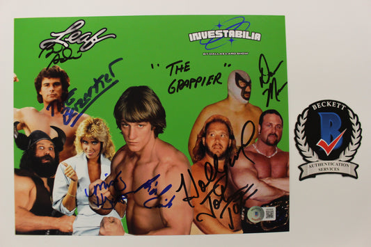 INVESTABILIA by the DALLAS CARD SHOW SIGNED 8x10 Green PHOTO Von Erich +MORE BAS