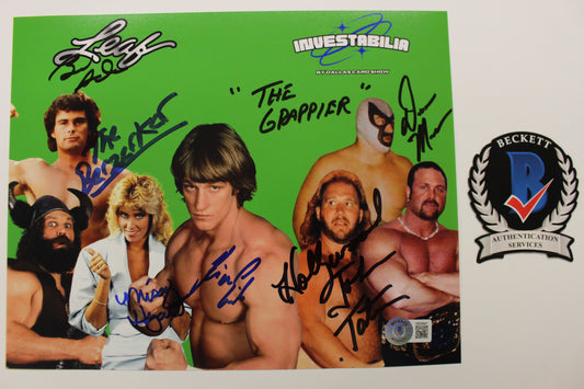 INVESTABILIA by the DALLAS CARD SHOW SIGNED 8x10 Green PHOTO Von Erich +MORE BAS