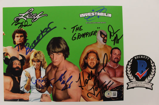 INVESTABILIA by the DALLAS CARD SHOW SIGNED 8x10 Green PHOTO Von Erich +MORE BAS