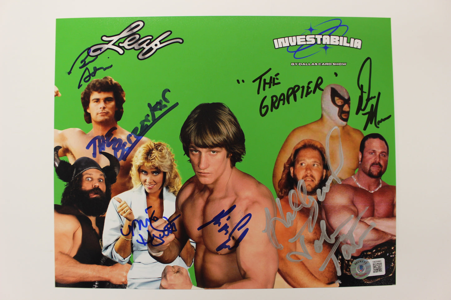 INVESTABILIA by the DALLAS CARD SHOW SIGNED 8x10 Green PHOTO Von Erich +MORE BAS