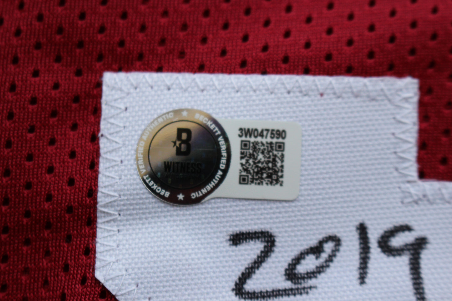 DARREN McFADDEN ARKANSAS RAZORBACKS SIGNED JERSEY w/WPS 2019 CFHOF BAS COA