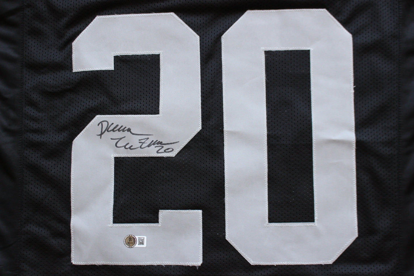 DARREN McFADDEN OAKLAND RAIDERS SIGNED FOOTBALL JERSEY Arkansas Razorbacks BAS