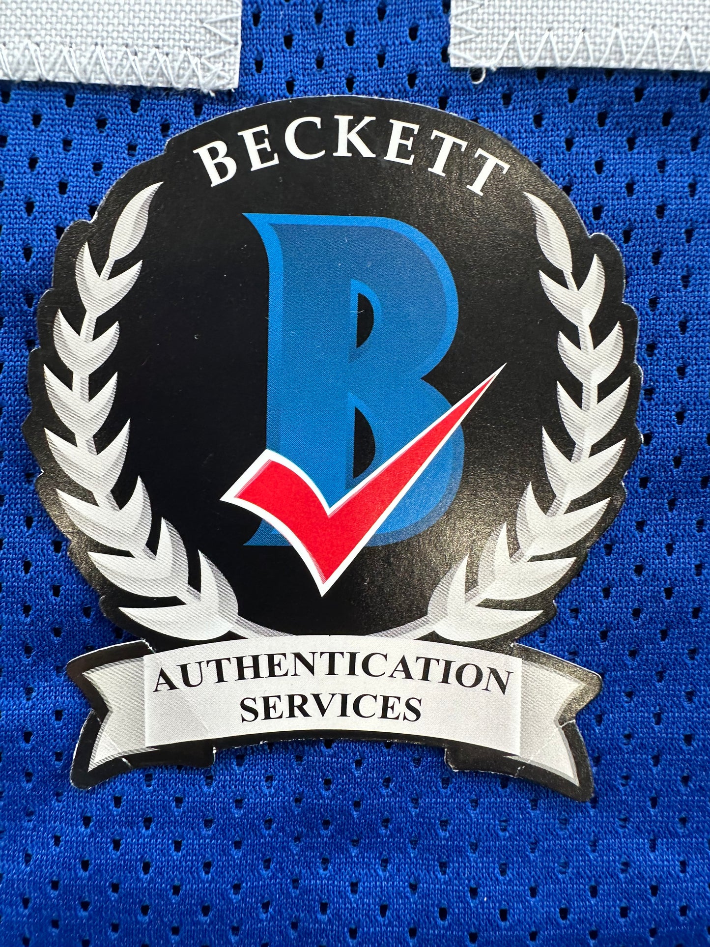 CLIFF HARRIS DALLAS COWBOYS SIGNED Medium BLUE JERSEY BAS COA