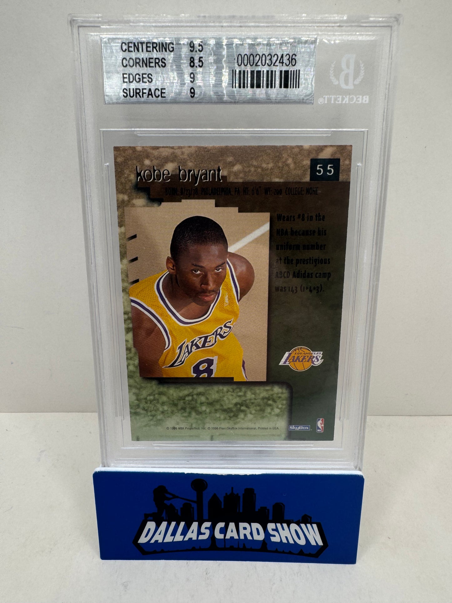 1996-97 Skybox Premium Kobe Bryant #55 BGS 9