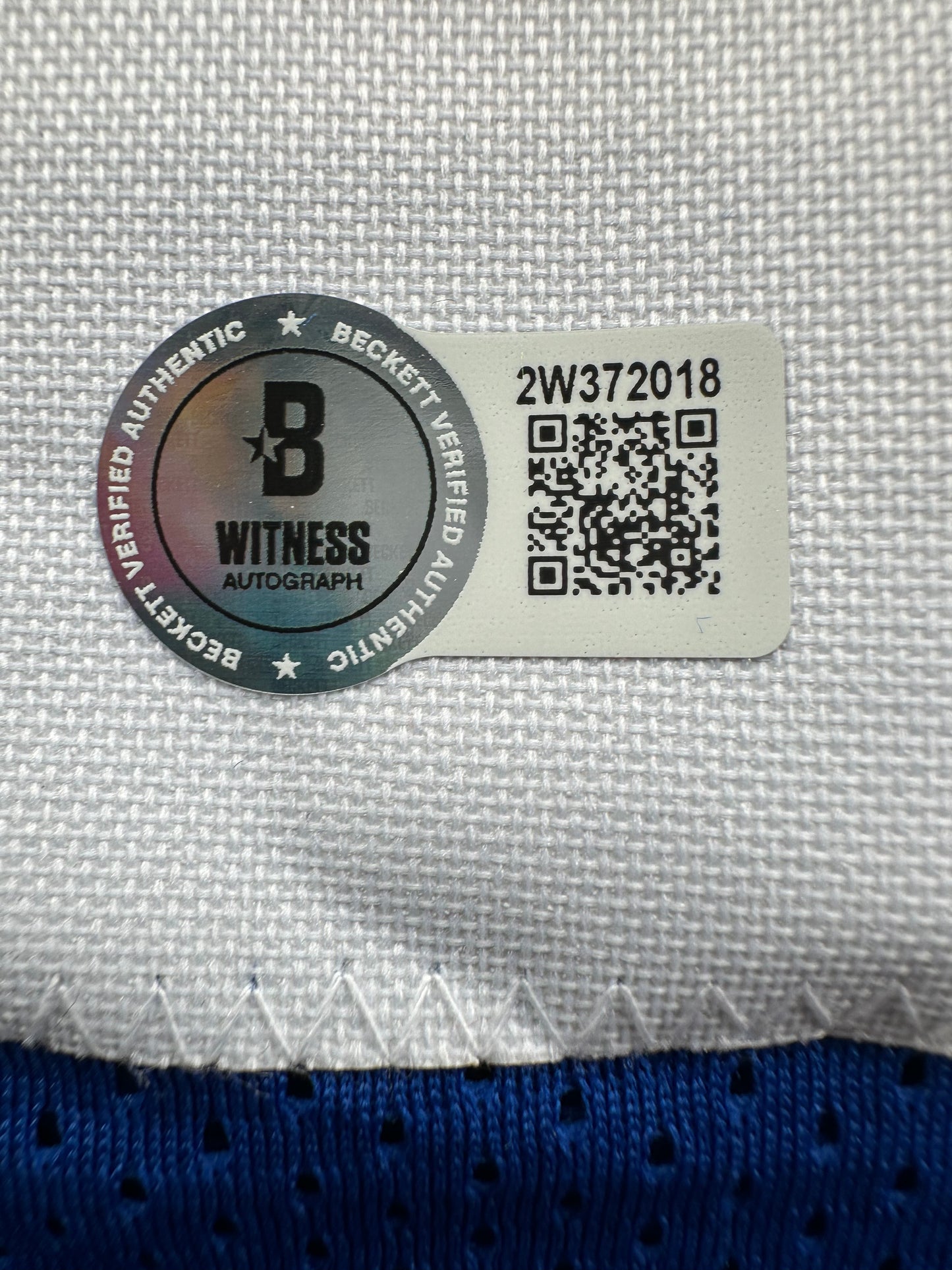 CLIFF HARRIS DALLAS COWBOYS SIGNED Medium BLUE JERSEY BAS COA