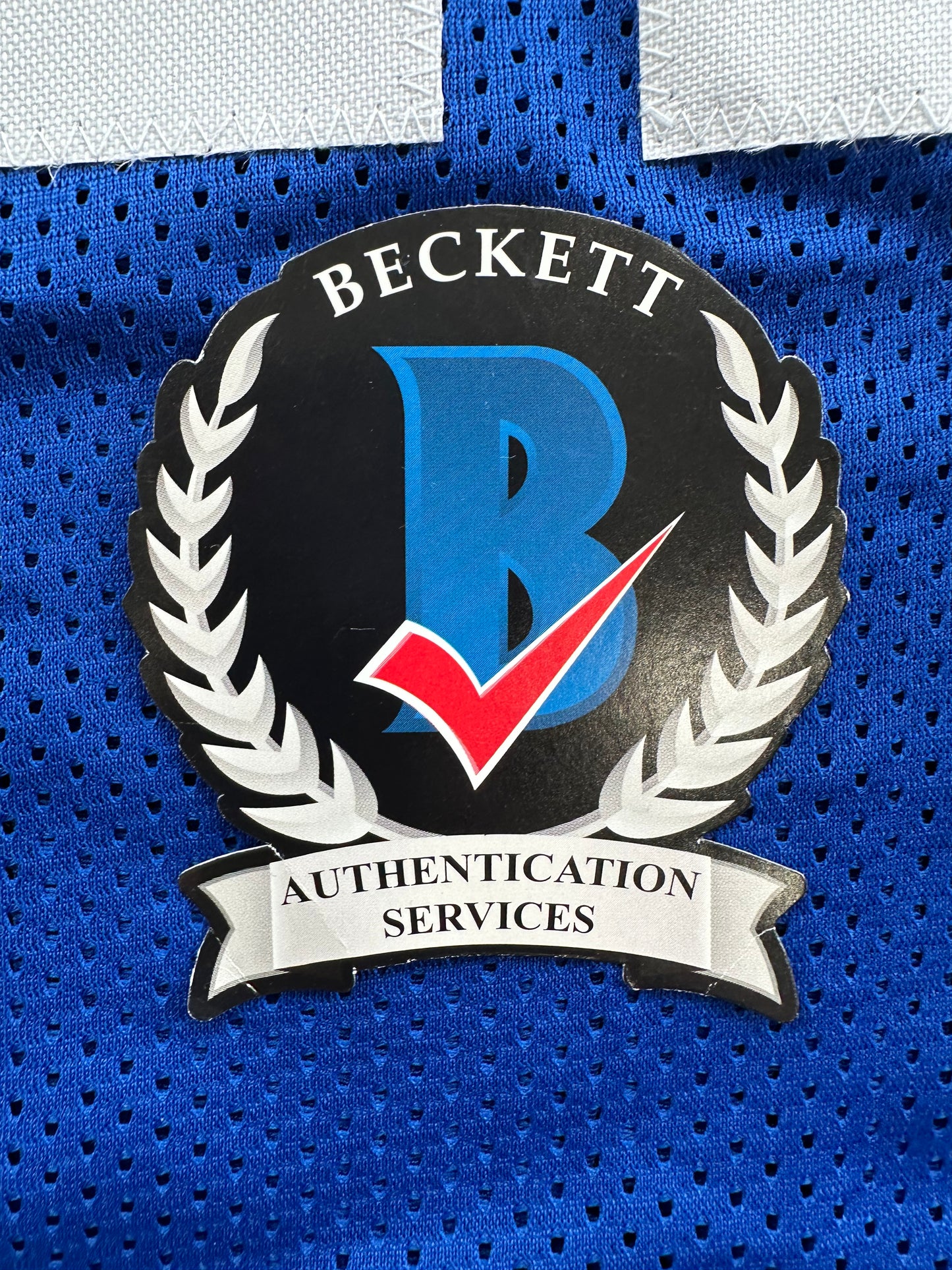 CLIFF HARRIS DALLAS COWBOYS SIGNED Large BLUE JERSEY BAS COA