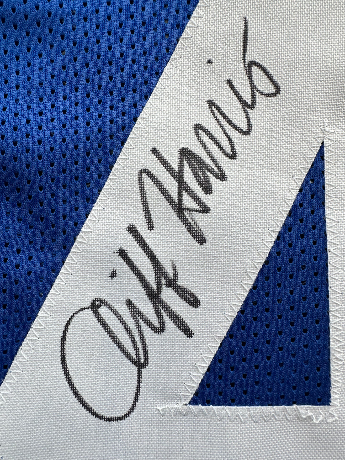 CLIFF HARRIS DALLAS COWBOYS SIGNED Large BLUE JERSEY BAS COA