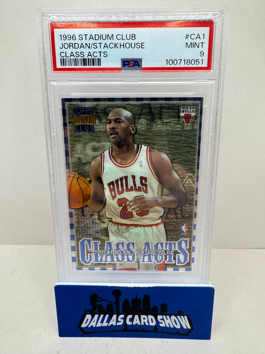 1996 Stadium Club Jordan/Stackhouse Class Acts PSA 9