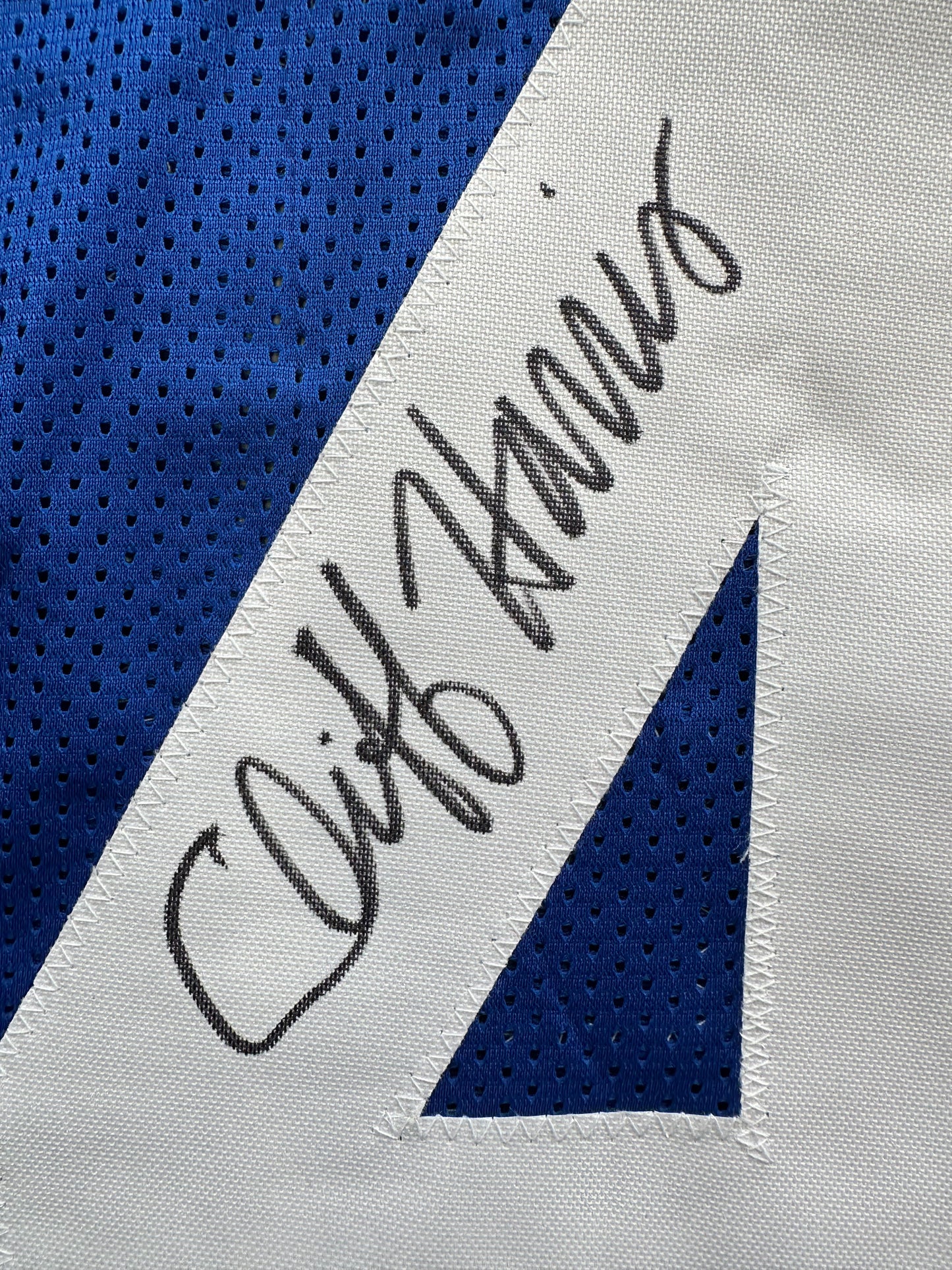 CLIFF HARRIS DALLAS COWBOYS SIGNED Large BLUE JERSEY BAS COA