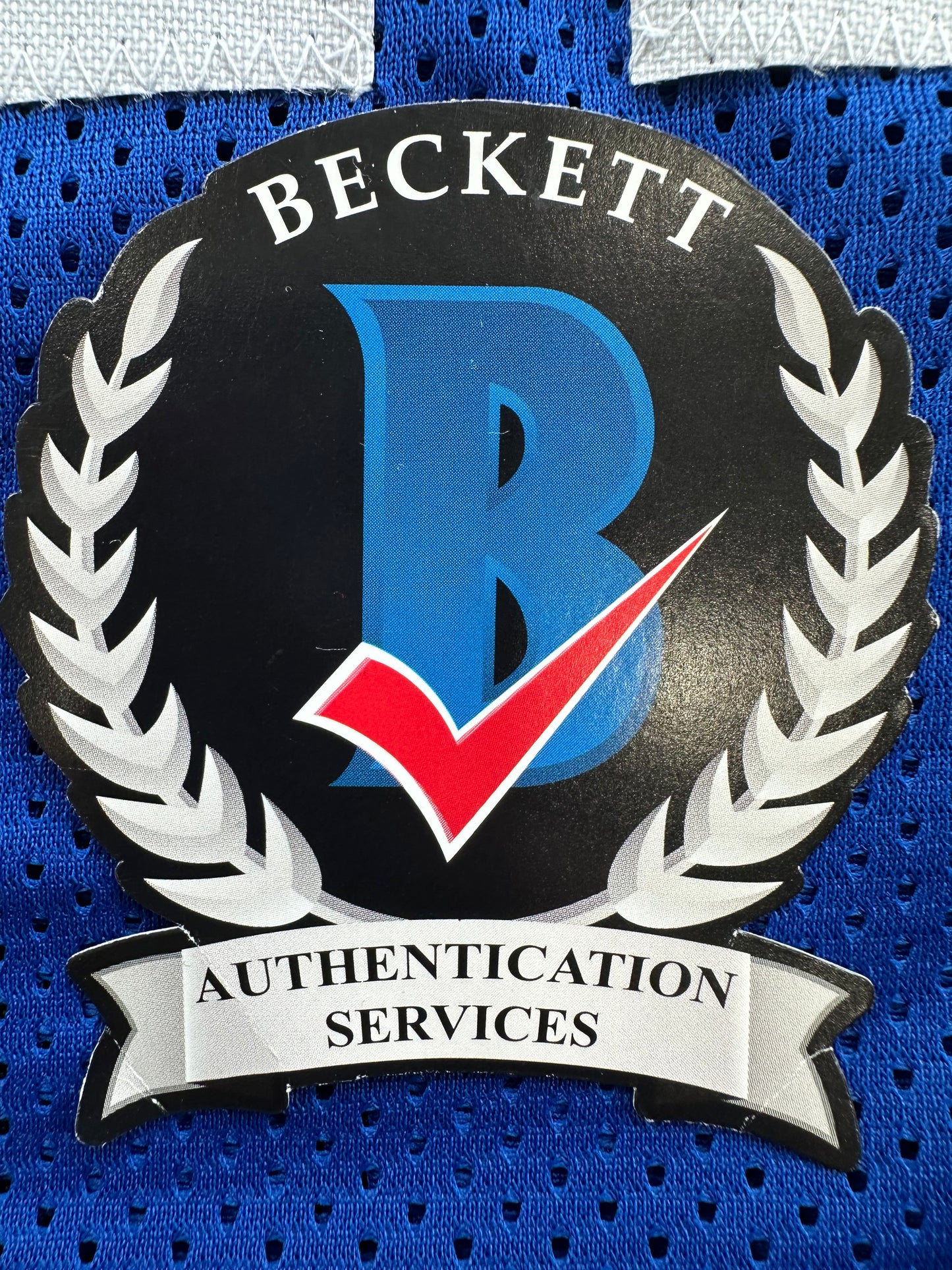 CLIFF HARRIS DALLAS COWBOYS SIGNED Large BLUE JERSEY BAS COA