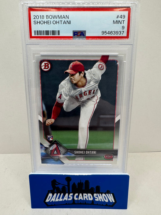 2018 Bowman Shohei Ohtani #49 PSA 9