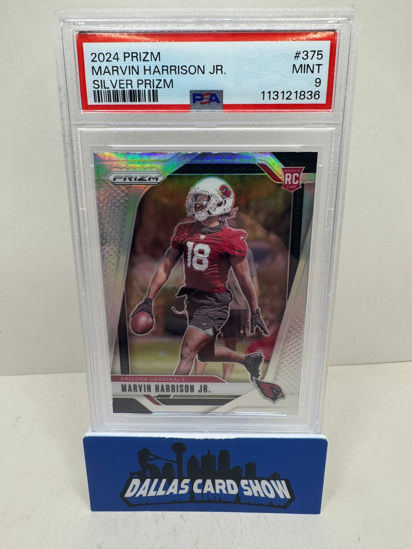 2024 Prizm Marvin Harrison Jr. Silver #375 PSA 9