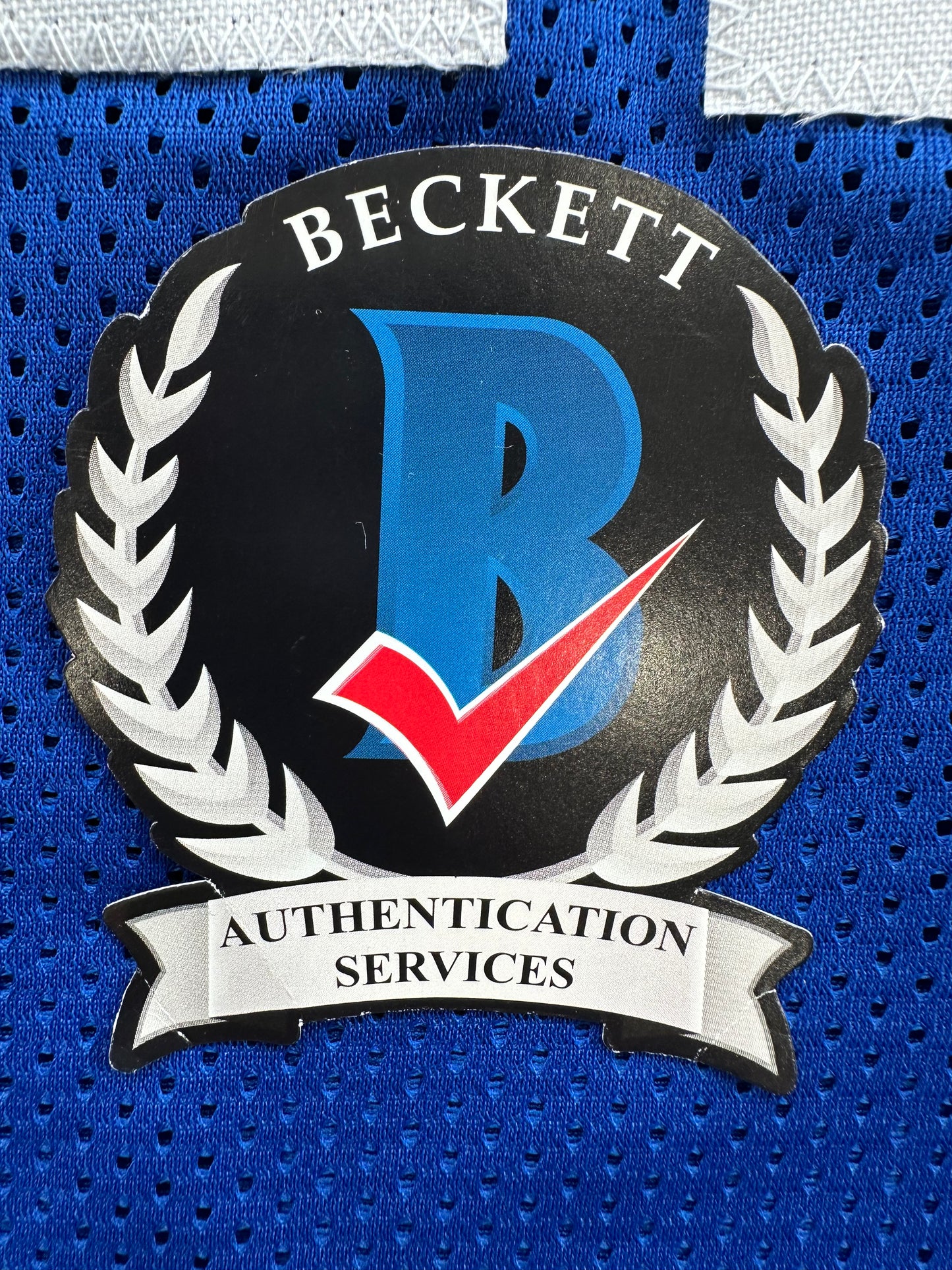 CLIFF HARRIS DALLAS COWBOYS SIGNED Large BLUE JERSEY BAS COA