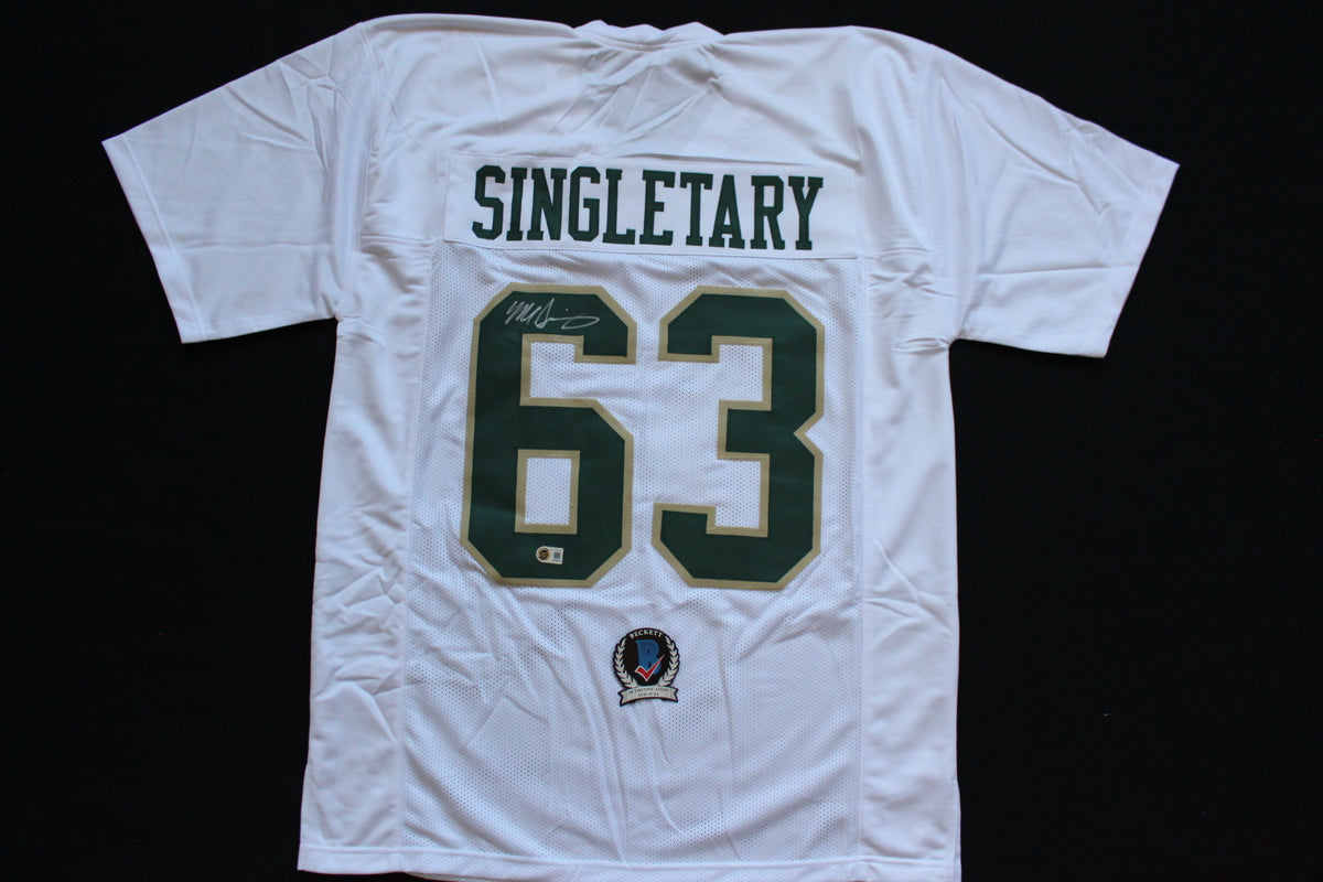 MIKE SINGLETARY BAYLOR BEARS SIGNED HOME JERSEY Chicago Bears BAS