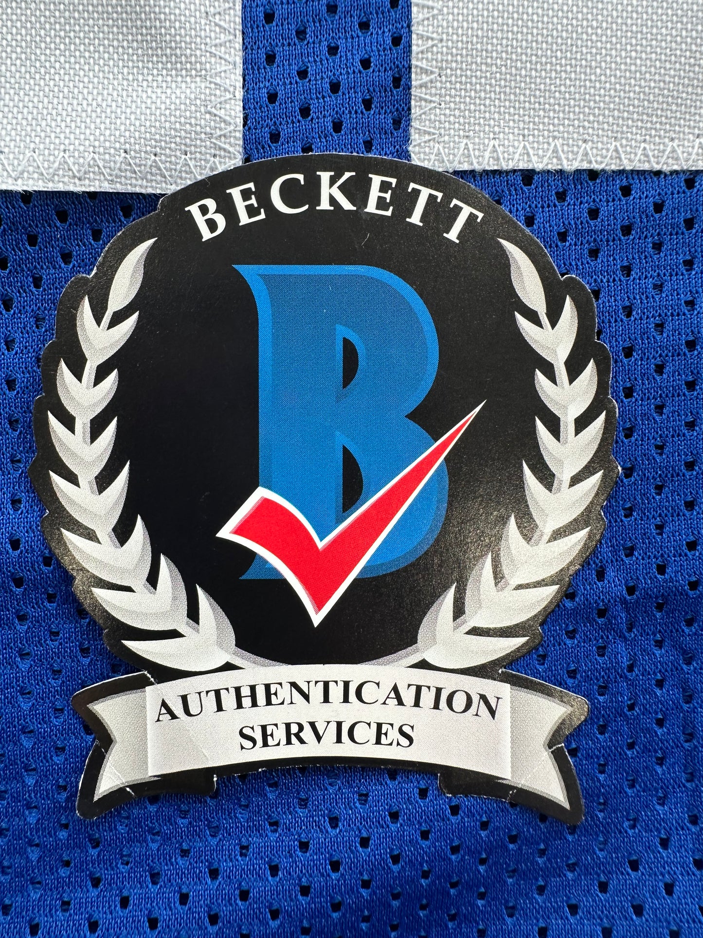 CLIFF HARRIS DALLAS COWBOYS SIGNED Large BLUE JERSEY BAS COA