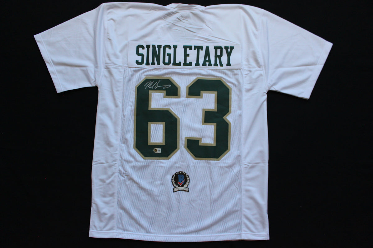 MIKE SINGLETARY BAYLOR BEARS SIGNED HOME JERSEY Chicago Bears BAS