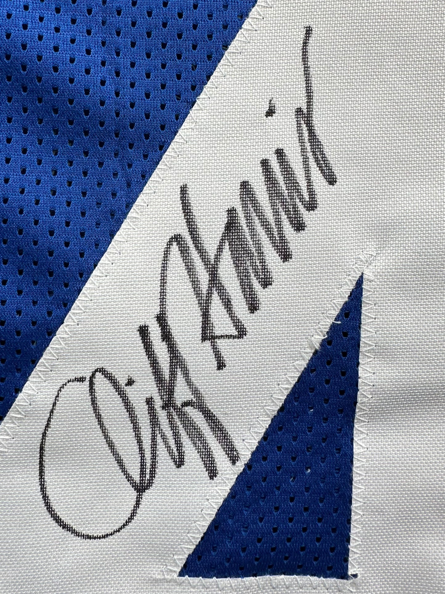 CLIFF HARRIS DALLAS COWBOYS SIGNED XL BLUE JERSEY BAS COA