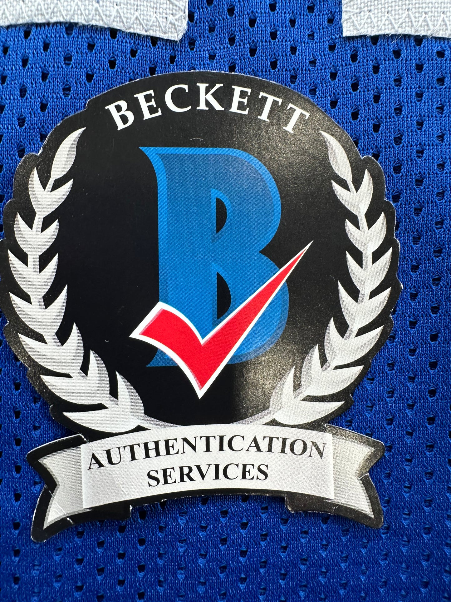 CLIFF HARRIS DALLAS COWBOYS SIGNED XL BLUE JERSEY BAS COA