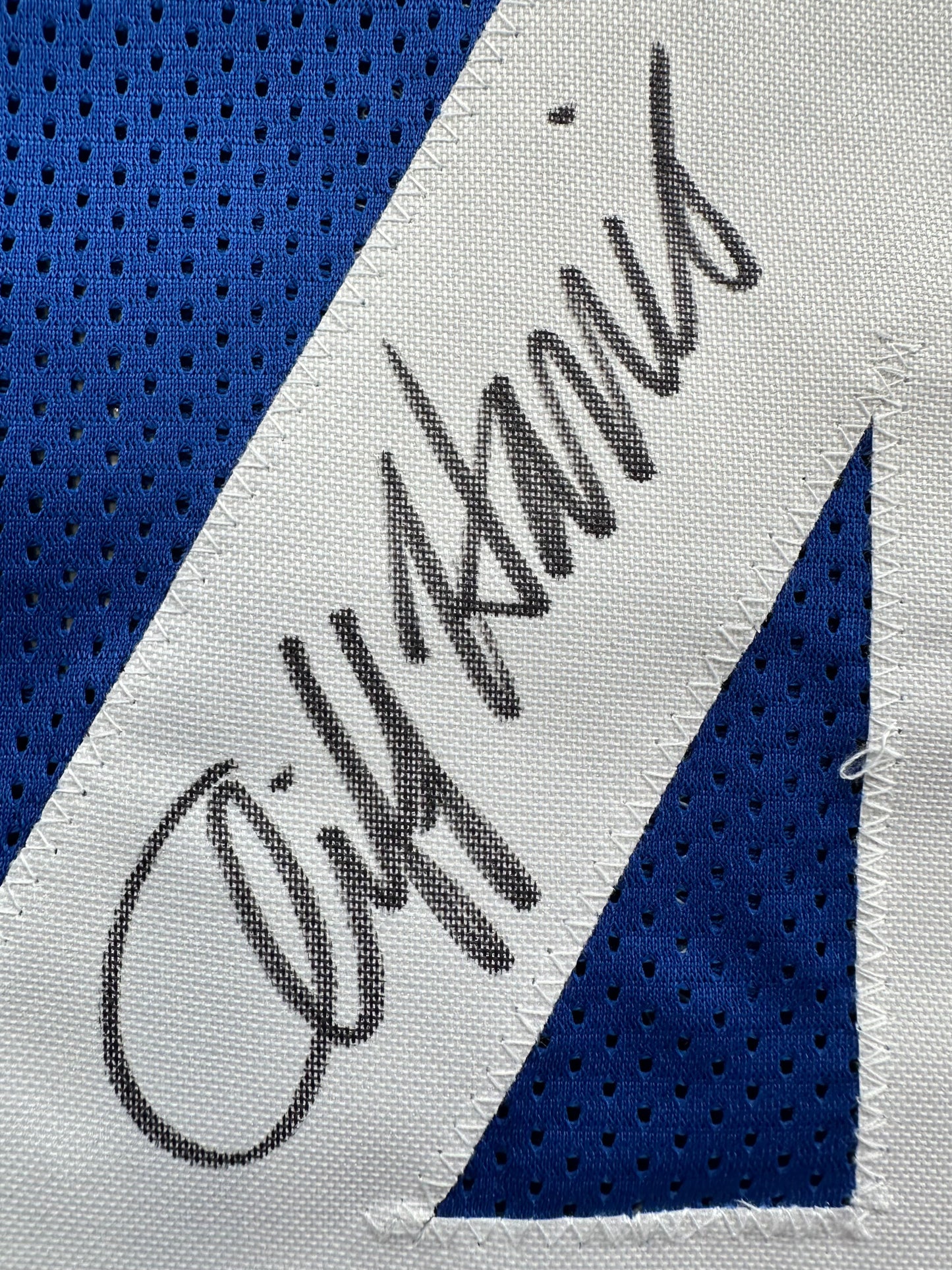 CLIFF HARRIS DALLAS COWBOYS SIGNED XL BLUE JERSEY BAS COA