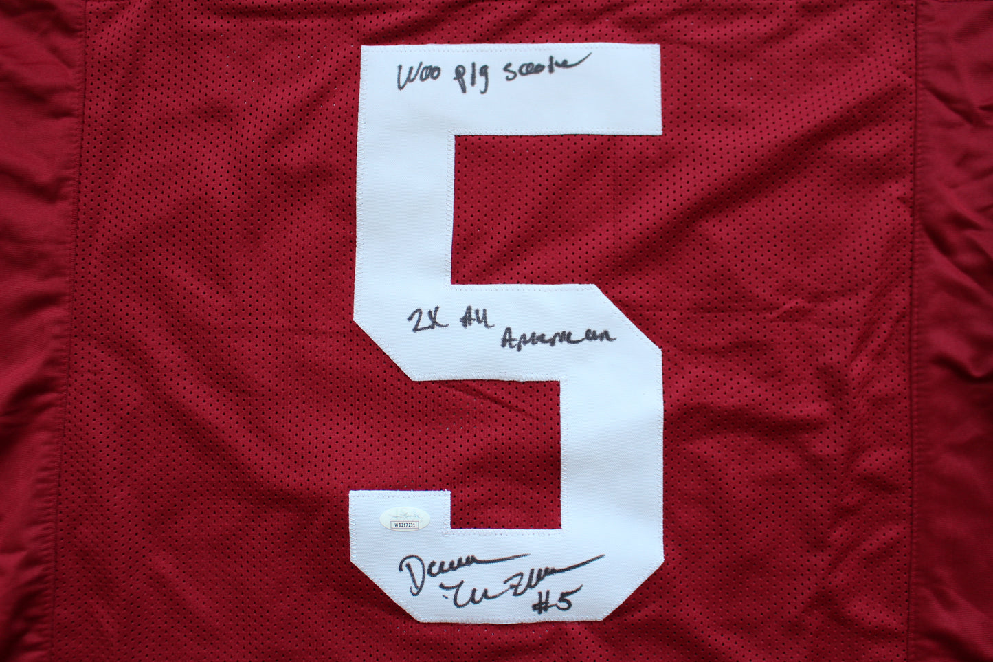 DARREN McFADDEN ARKANSAS RAZORBACKS SIGNED JERSEY w/WPS 2xAllAmerican JSA