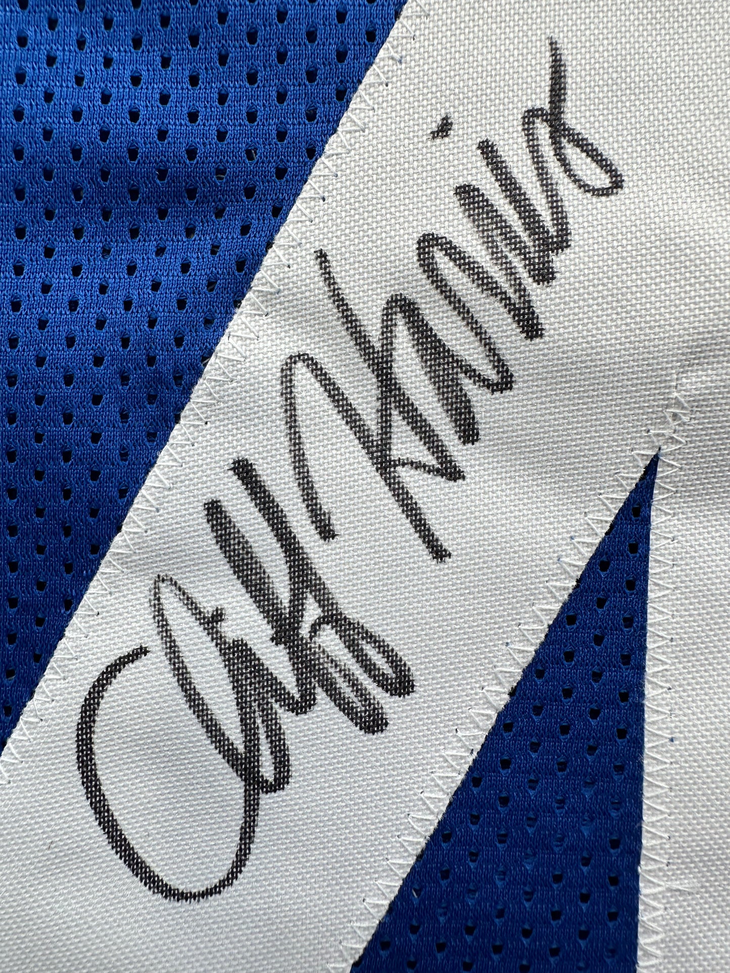 CLIFF HARRIS DALLAS COWBOYS SIGNED XL BLUE JERSEY BAS COA