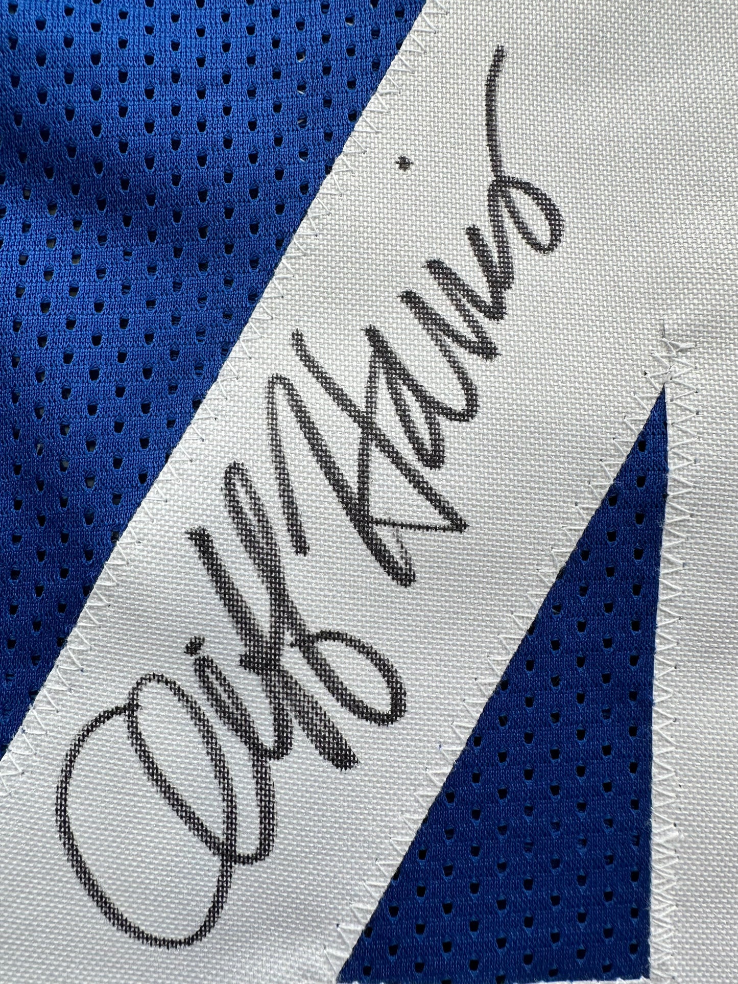 CLIFF HARRIS DALLAS COWBOYS SIGNED XL BLUE JERSEY BAS COA