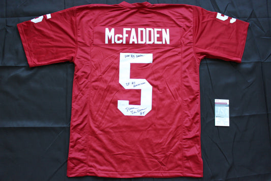 DARREN McFADDEN ARKANSAS RAZORBACKS SIGNED JERSEY w/WPS 2xAllAmerican JSA