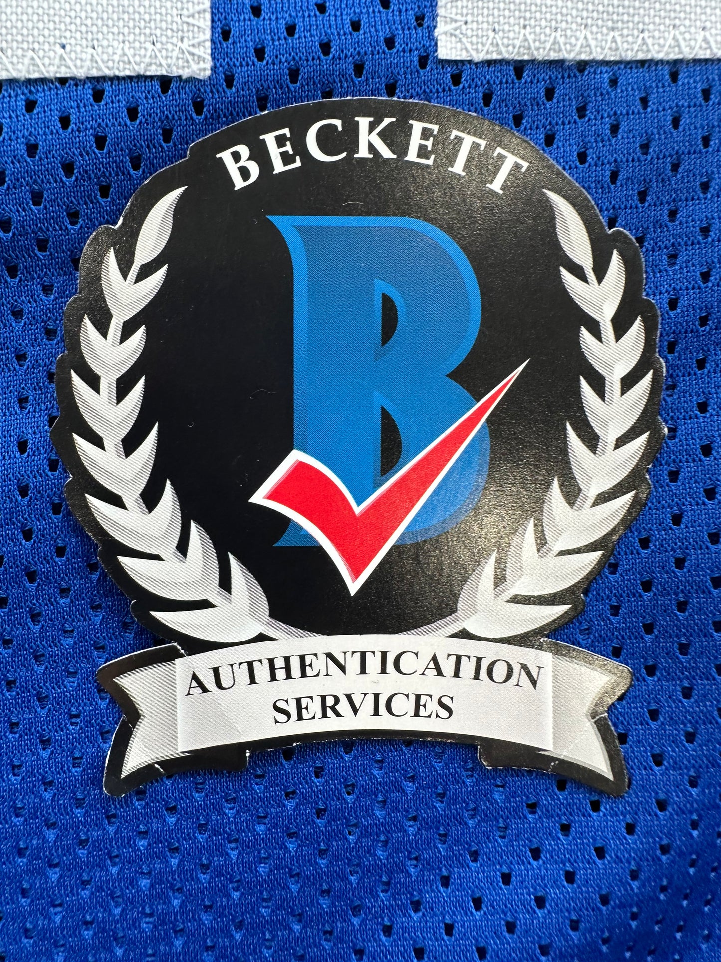 CLIFF HARRIS DALLAS COWBOYS SIGNED XL BLUE JERSEY BAS COA