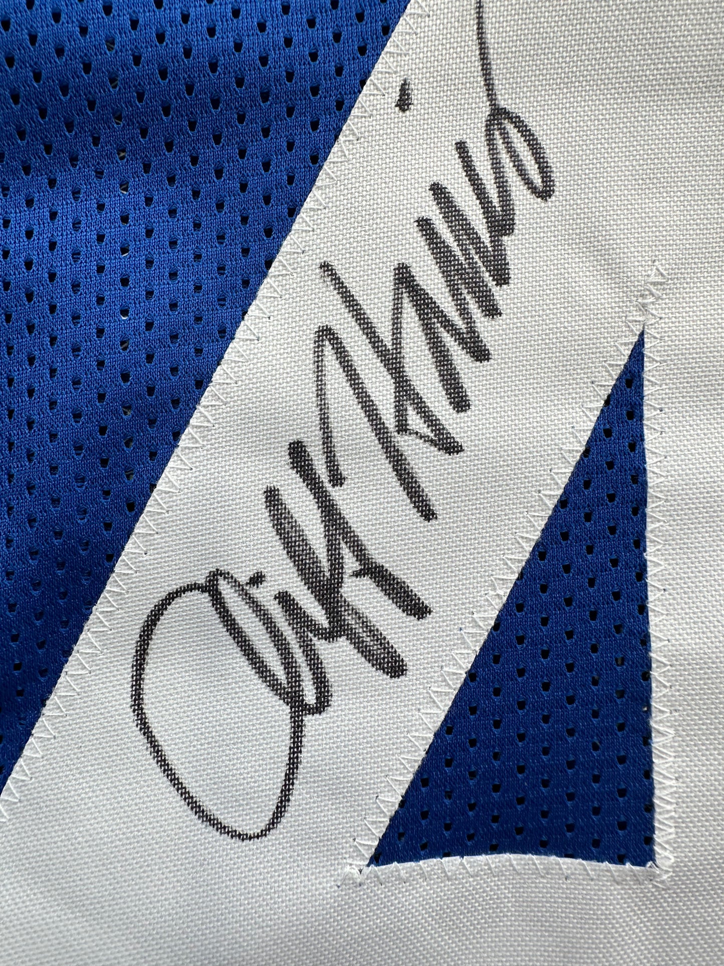 CLIFF HARRIS DALLAS COWBOYS SIGNED XL BLUE JERSEY BAS COA
