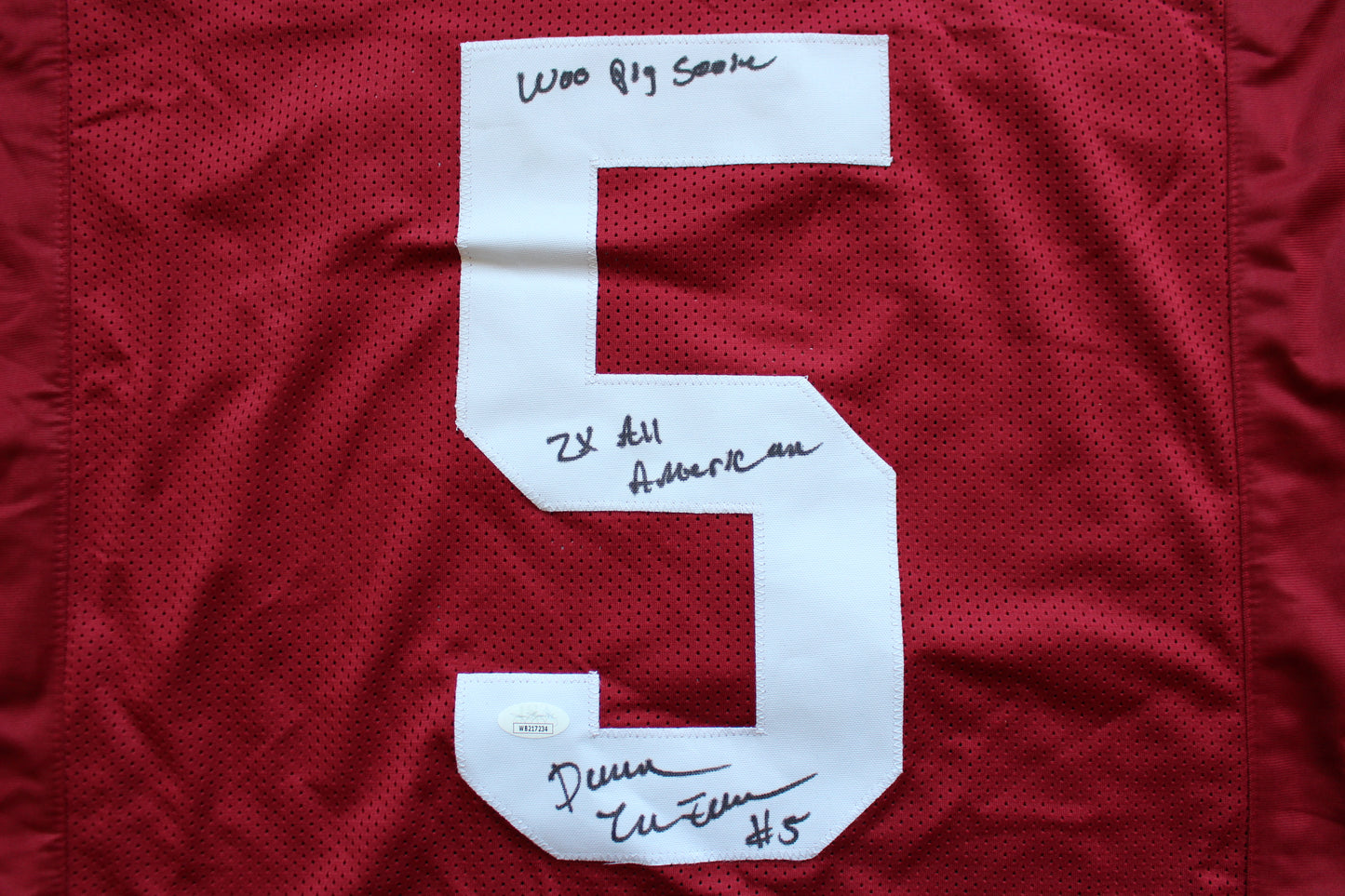 DARREN McFADDEN ARKANSAS RAZORBACKS SIGNED JERSEY w/WPS 2xAllAmerican JSA