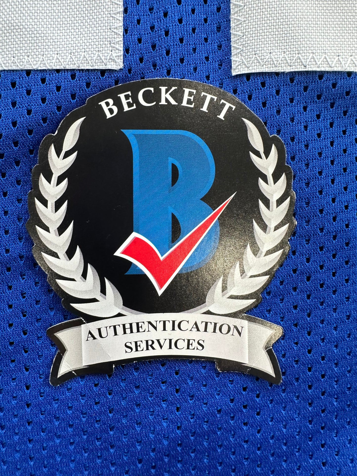 CLIFF HARRIS DALLAS COWBOYS SIGNED XL BLUE JERSEY BAS COA