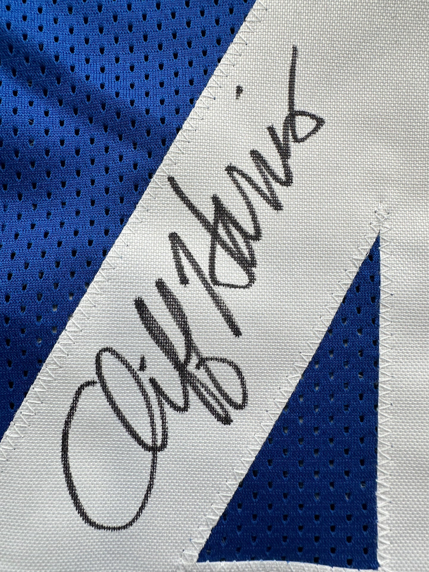 CLIFF HARRIS DALLAS COWBOYS SIGNED 2XL BLUE JERSEY BAS COA