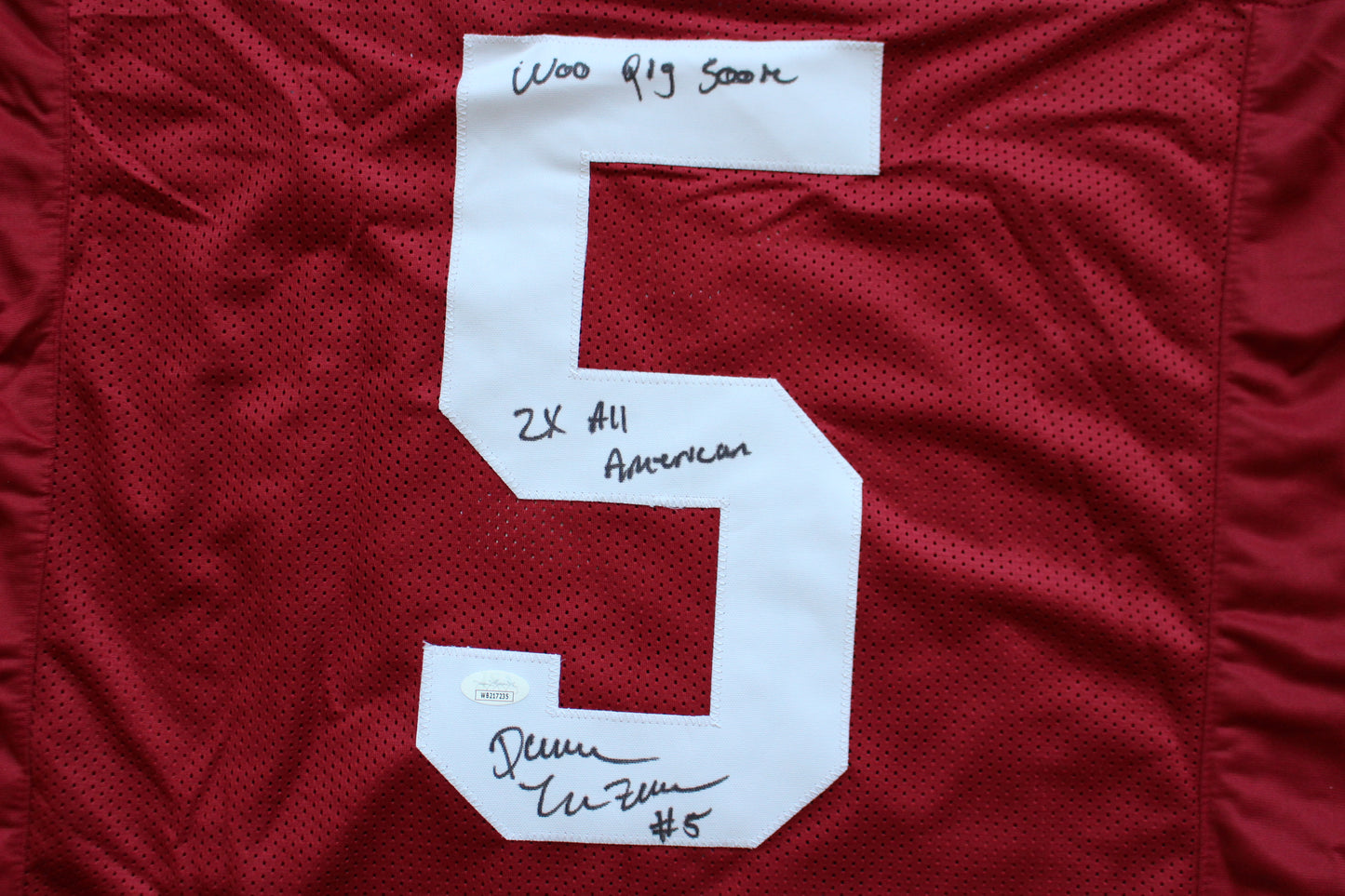 DARREN McFADDEN ARKANSAS RAZORBACKS SIGNED JERSEY w/WPS 2xAllAmerican JSA